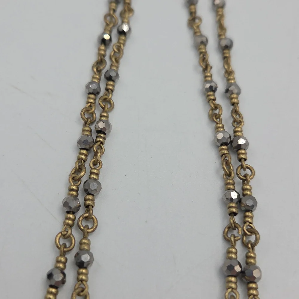 Lucky Brand Reversible Pendant Necklace w/Tassles - Picture 3 of 5